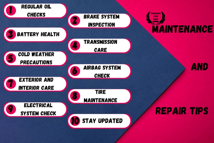 infographic about Maintenance and Repair Tips