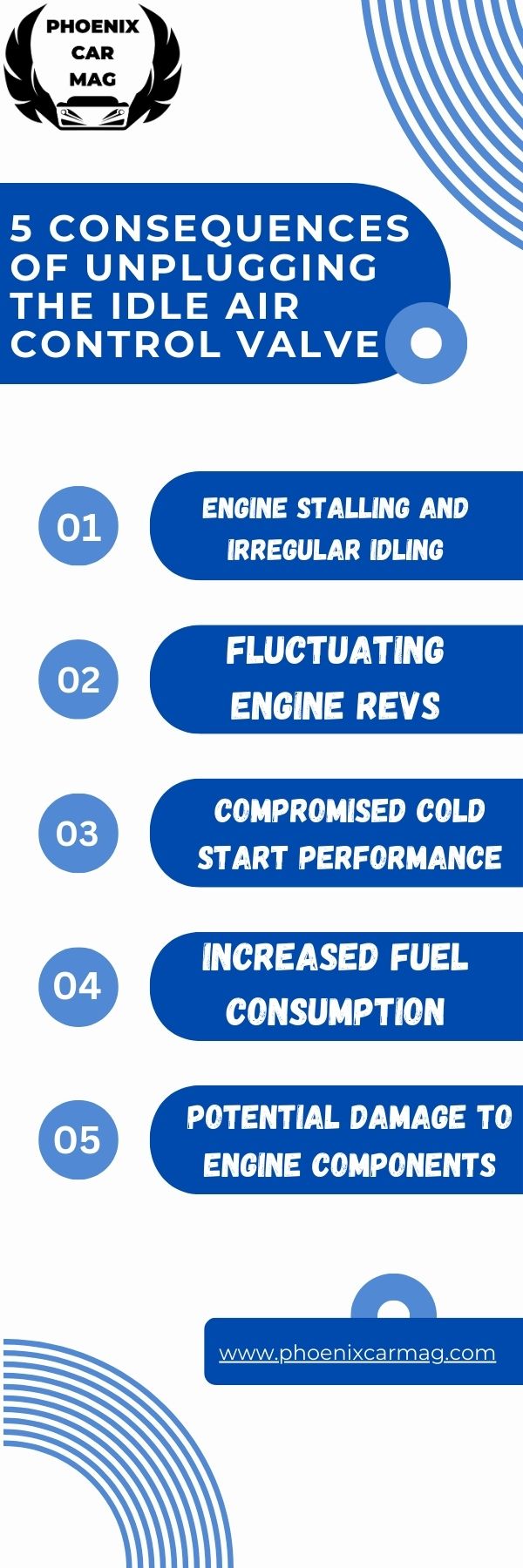 infographic about 5 Consequences of Unplugging the Idle Air Control Valve
